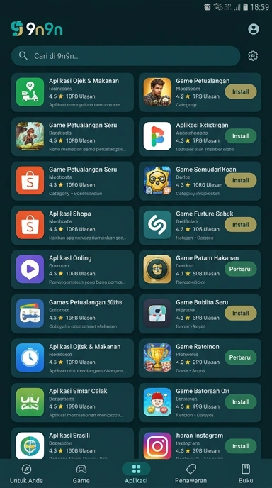 9n9n - Pusat Akses Aplikasi Populer & Uji Platform Terbaik