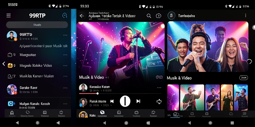 Antarmuka pengguna 99RTP yang menarik dan mudah digunakan untuk karaoke.