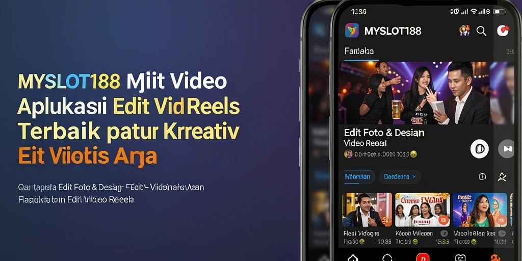 Antarmuka pengguna MYSLOT188 untuk editing video Reels yang modern dan intuitif.