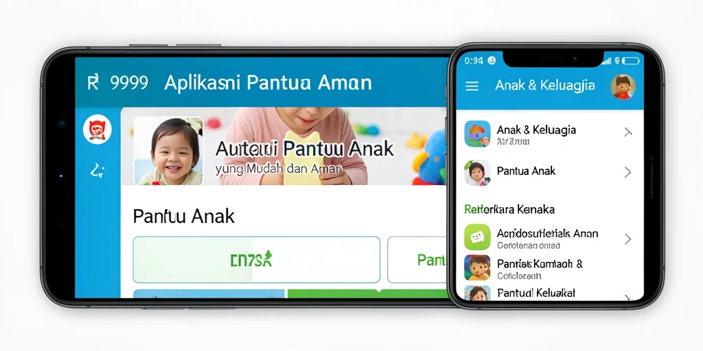 Tampilan antarmuka RR999 yang sederhana dan fungsional untuk Pantau Anak.