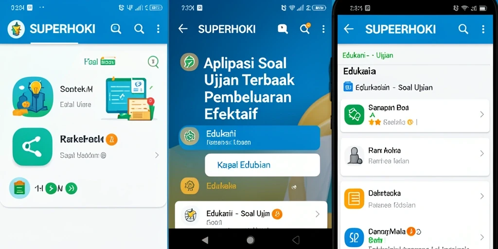 Tampilan antarmuka aplikasi SUPERHOKI yang sederhana dan fungsional.